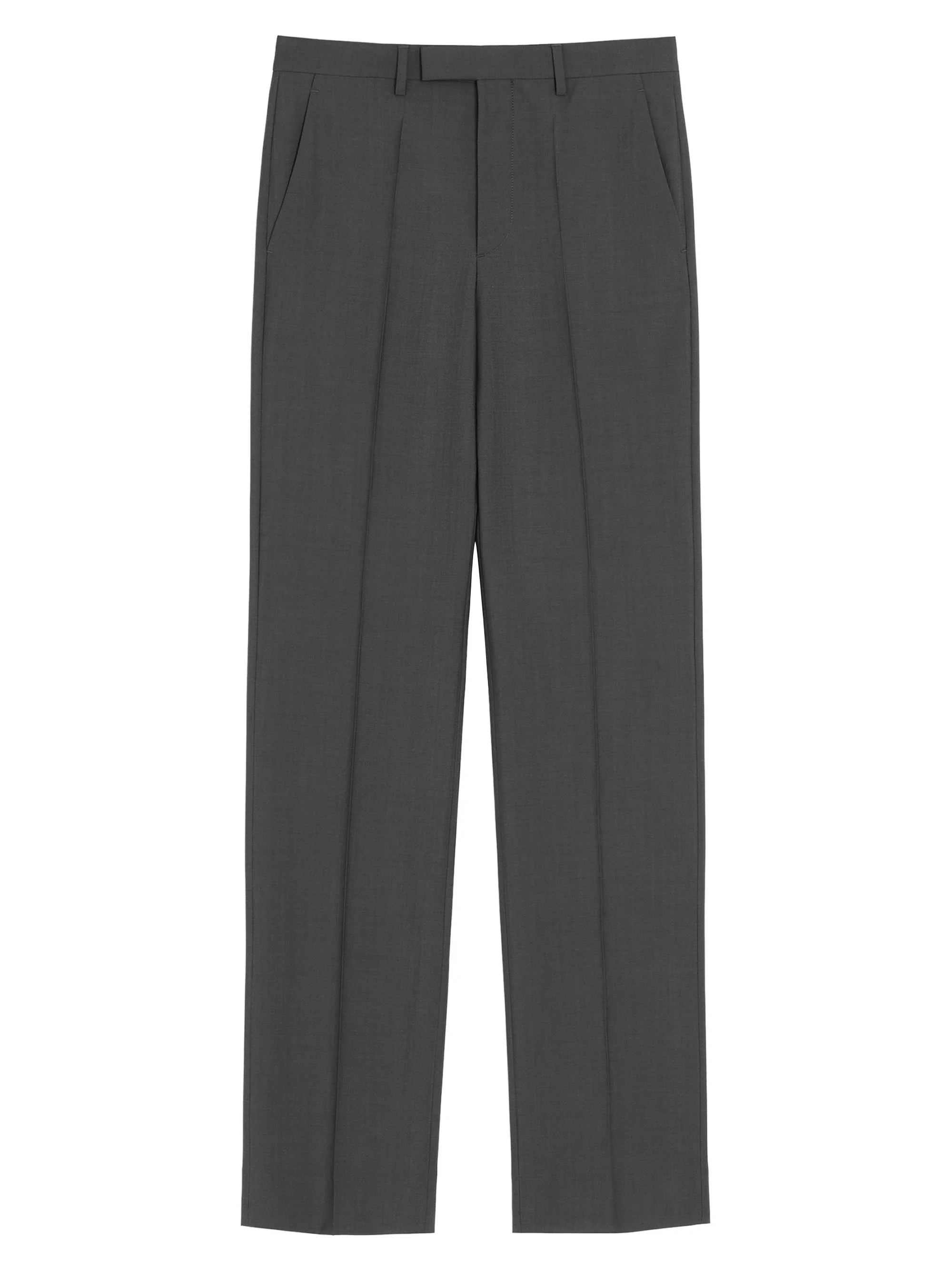 Men's Wool Pants - Dark Grey - 1