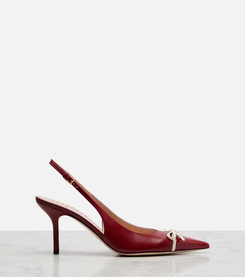 Bepointy 80 patent leather slingback pumps 5