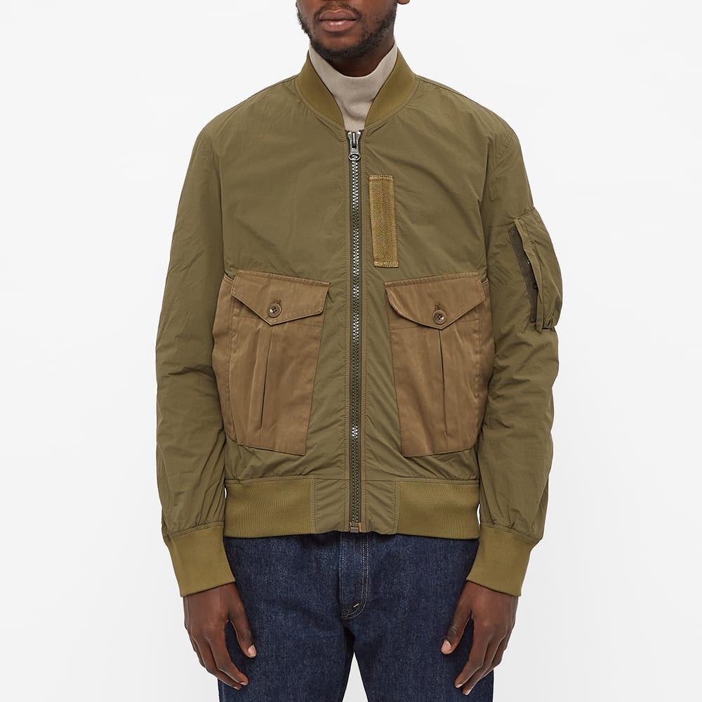 Ten C Garment Dyed Nylon Bomber - 5