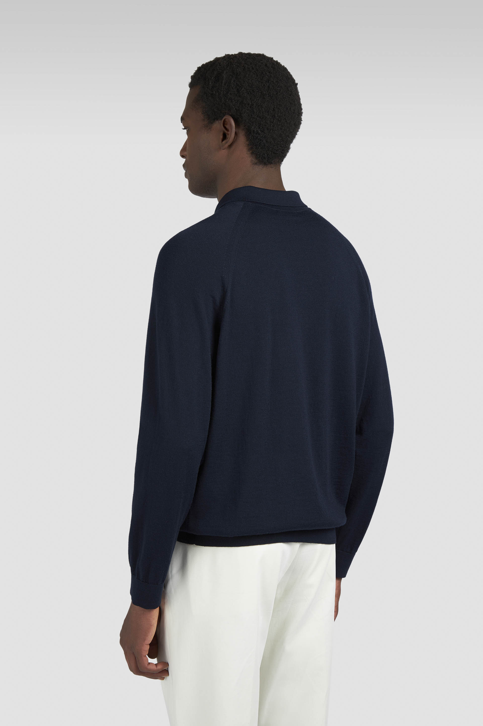 ZIPPED WOOL CASHMERE POLO SHIRT - 3