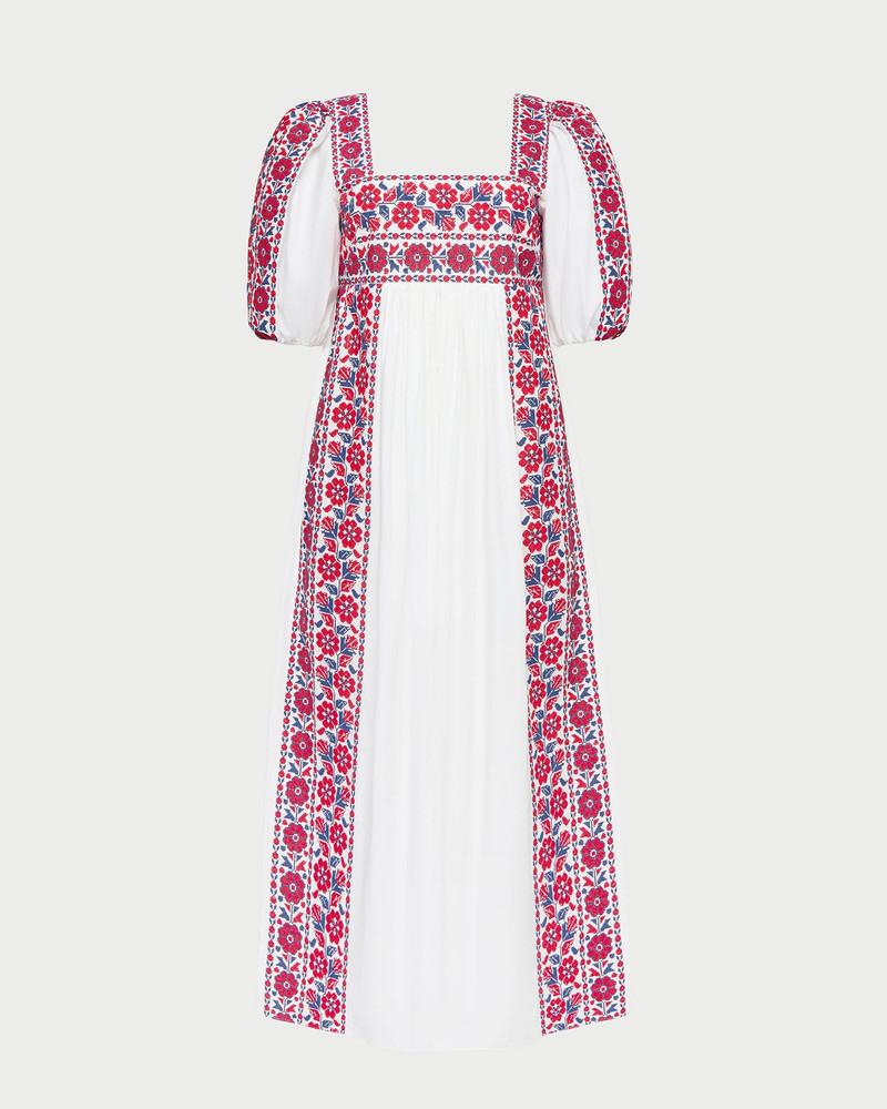 Lotus Embroidered Dress 1