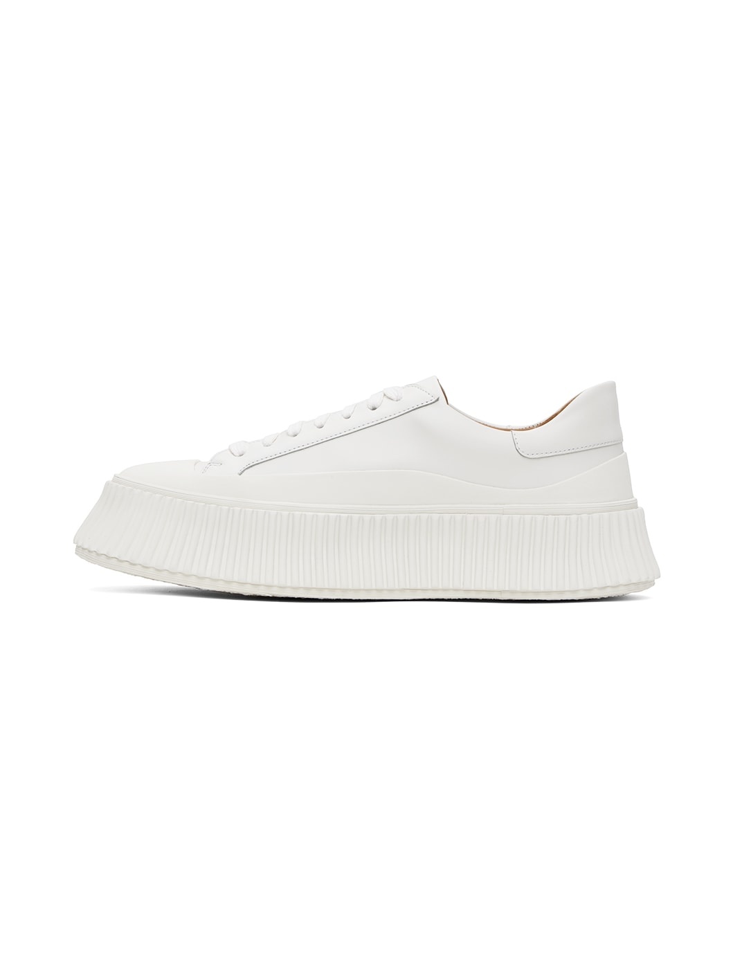 White Vulcanized Sneakers - 3