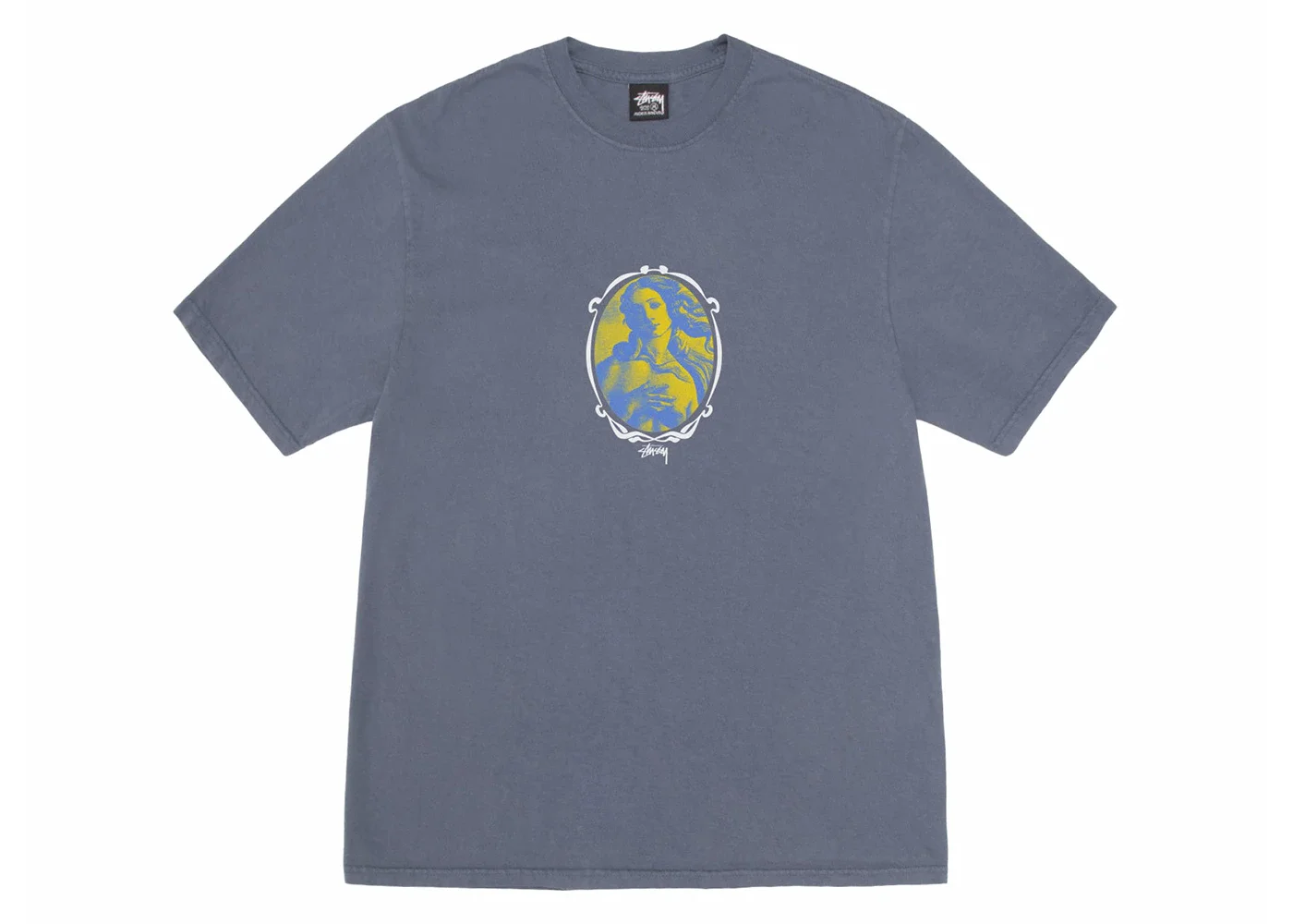 Stussy Venus Oval Pigment Dyed Tee Indigo - 1
