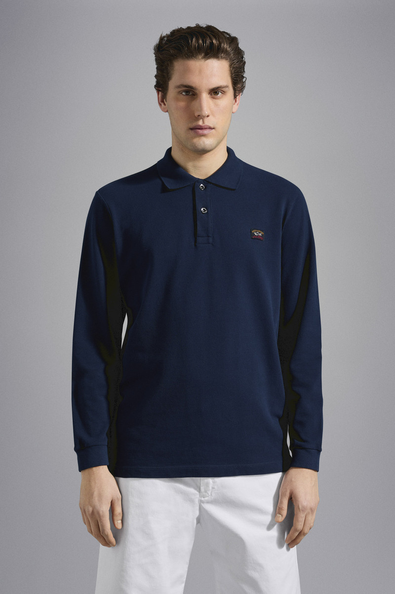 COTTON PIQUÉ POLO SHIRT WITH ICONIC BADGE 6