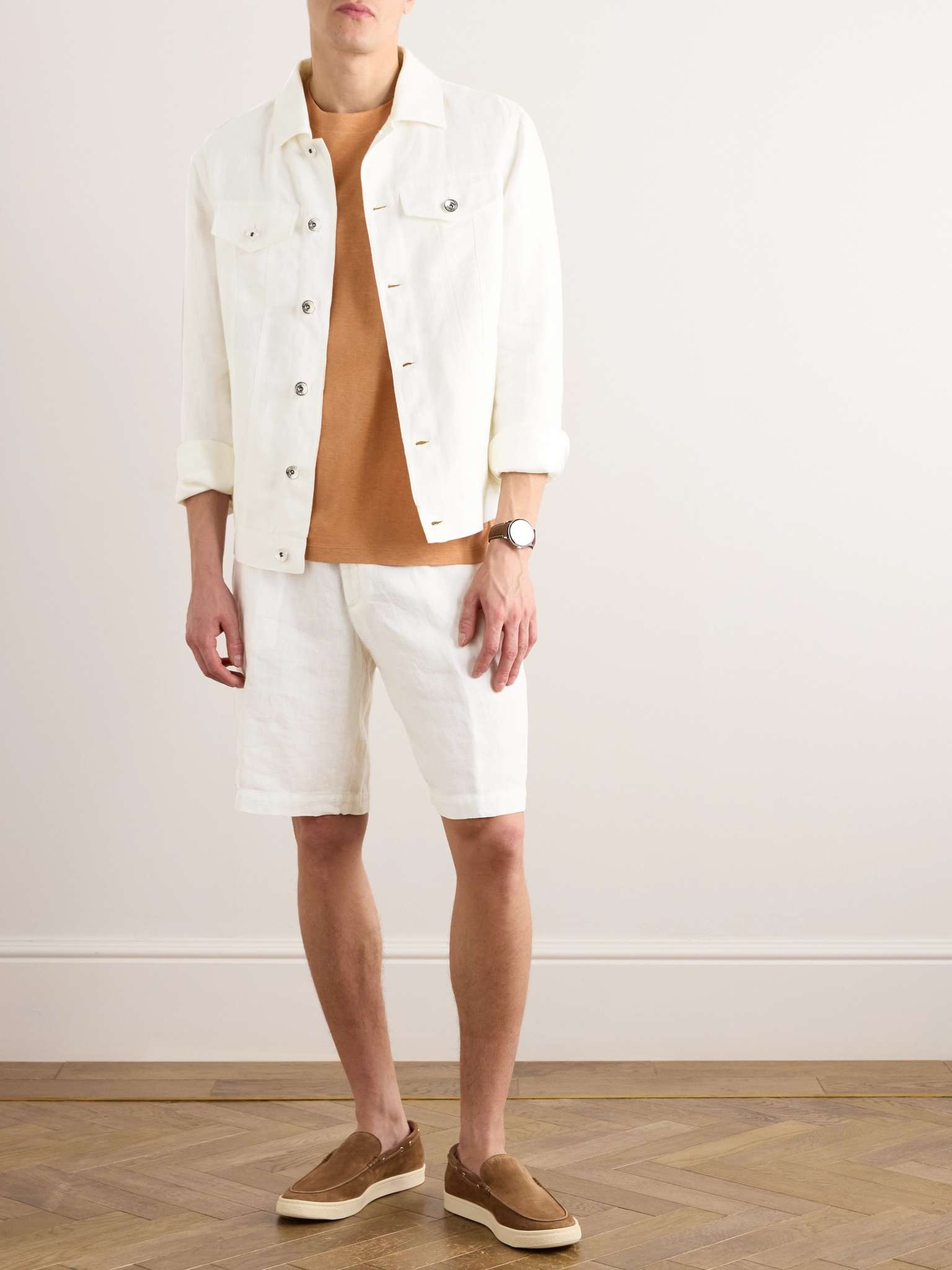 Linen-Twill Trucker Jacket - 2