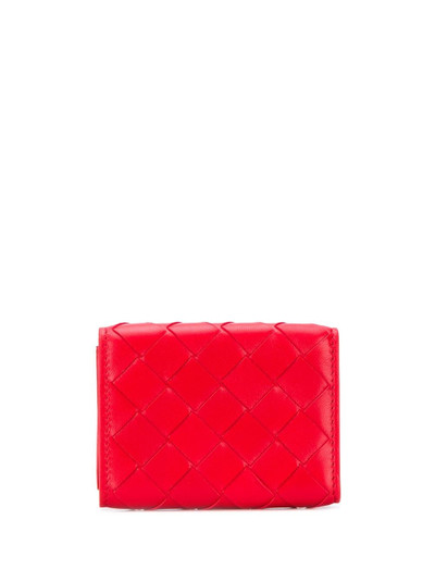 Bottega Veneta Intrecciato weave tri-fold wallet outlook