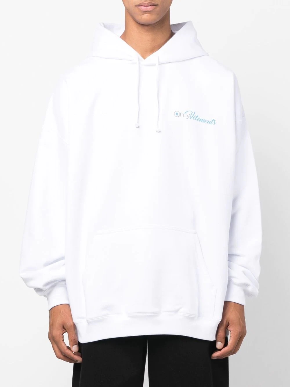 logo-print hoodie - 3