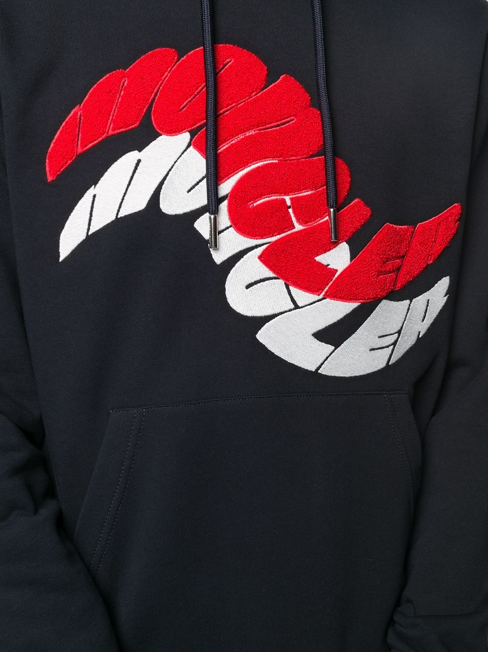 wavy logo hoodie - 5