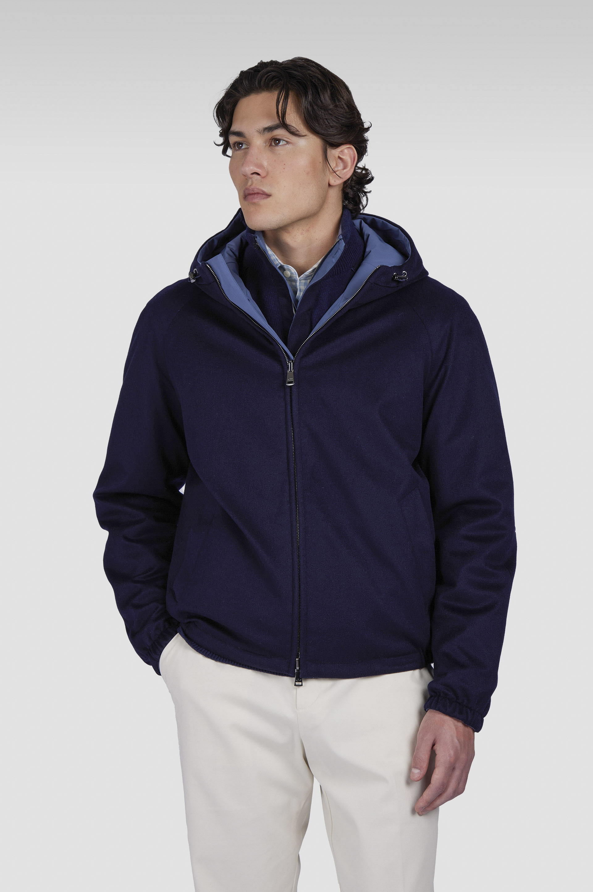 REVERSIBLE JACKET IN CASHMERE AND TYPHOON® - 9