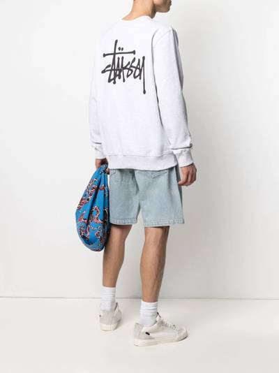 Stüssy stock logo crew sweatshirt outlook