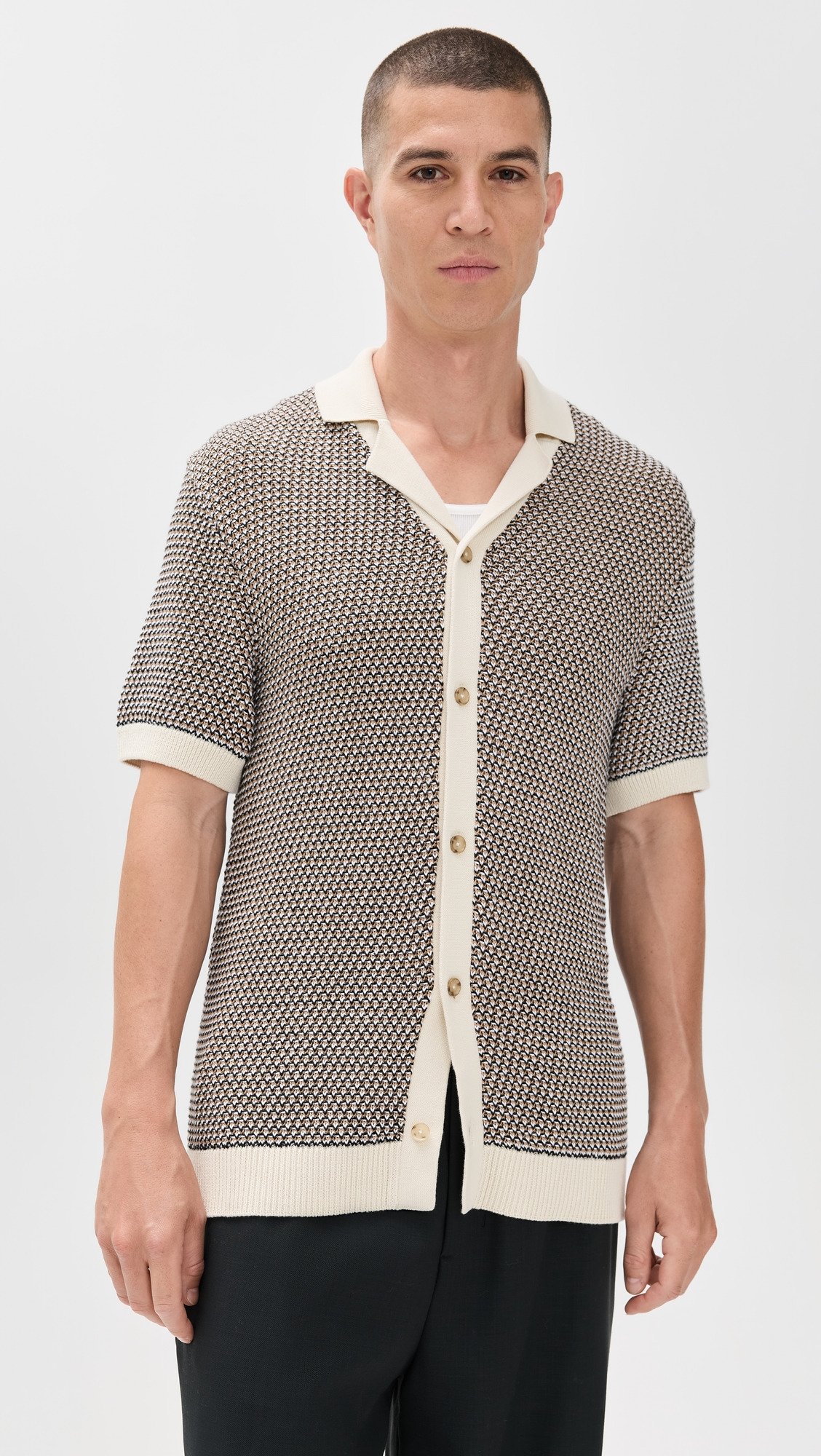 C-Iconico Knit Button Polo Shirt - 6