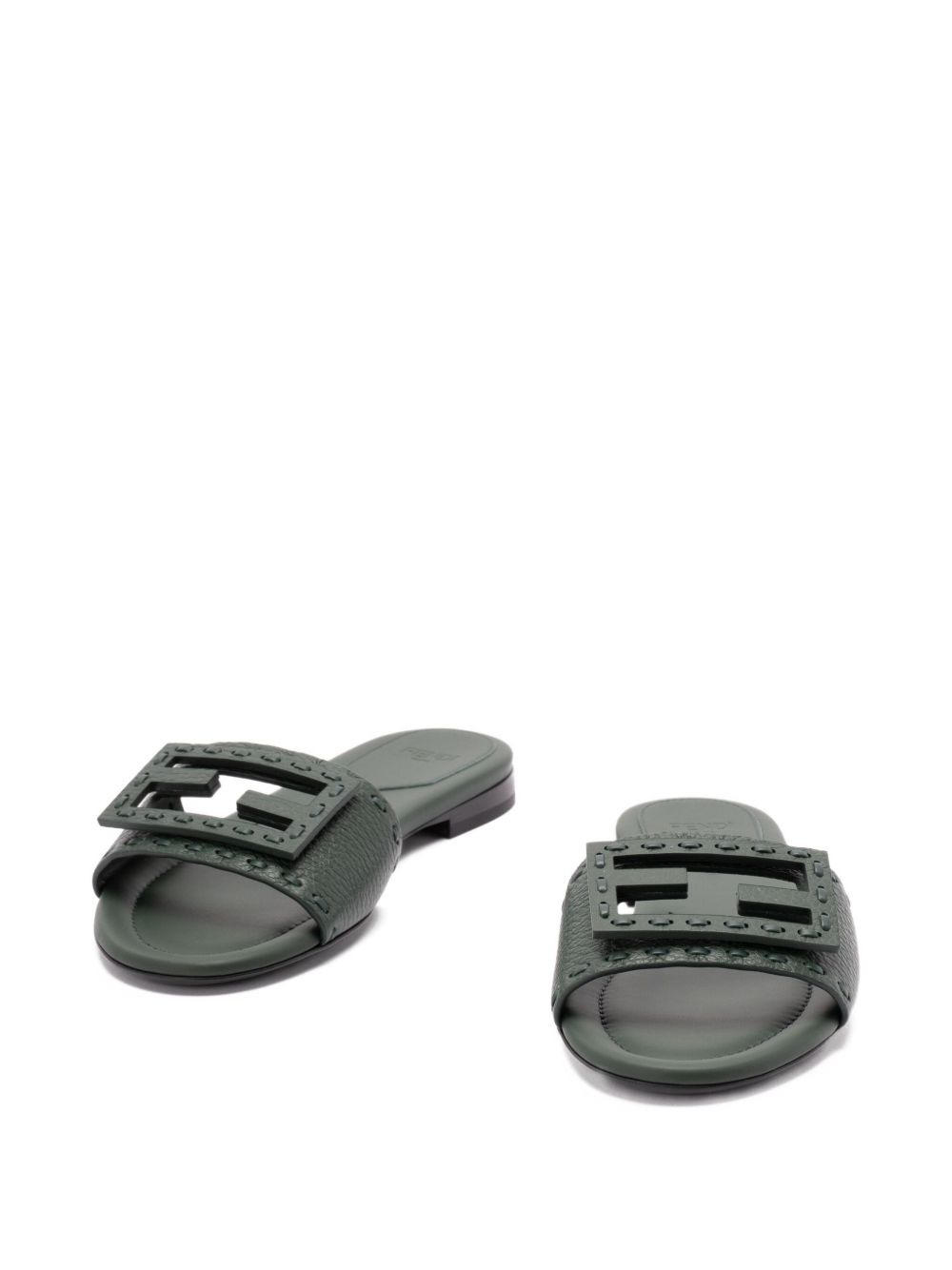 logo-embellished flat sandals - 4