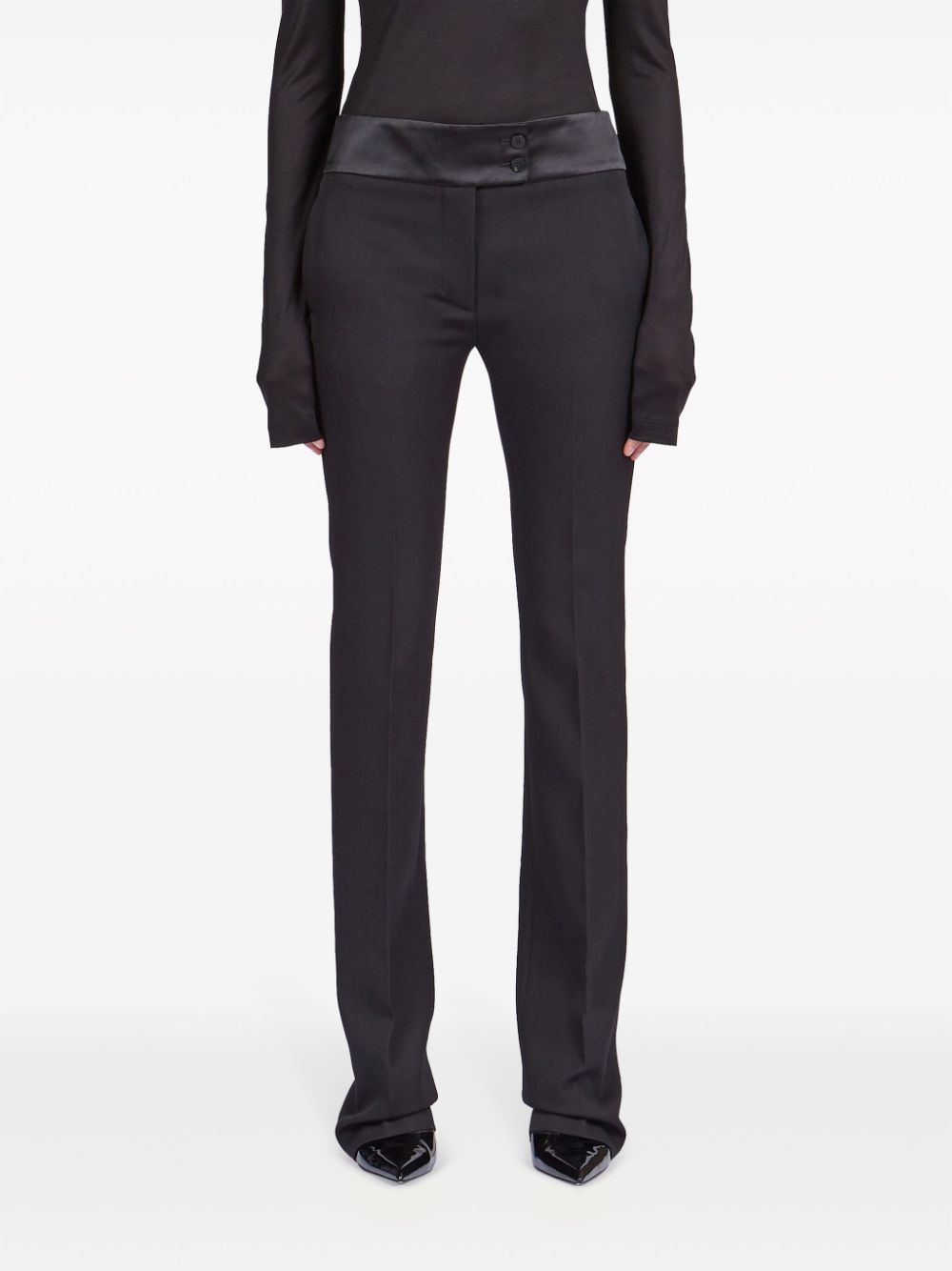Tuxedo straight-leg tailored trousers - 3