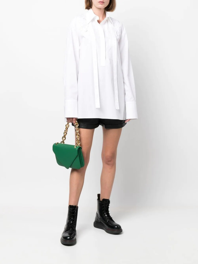 Valentino flower embroidered shirt outlook