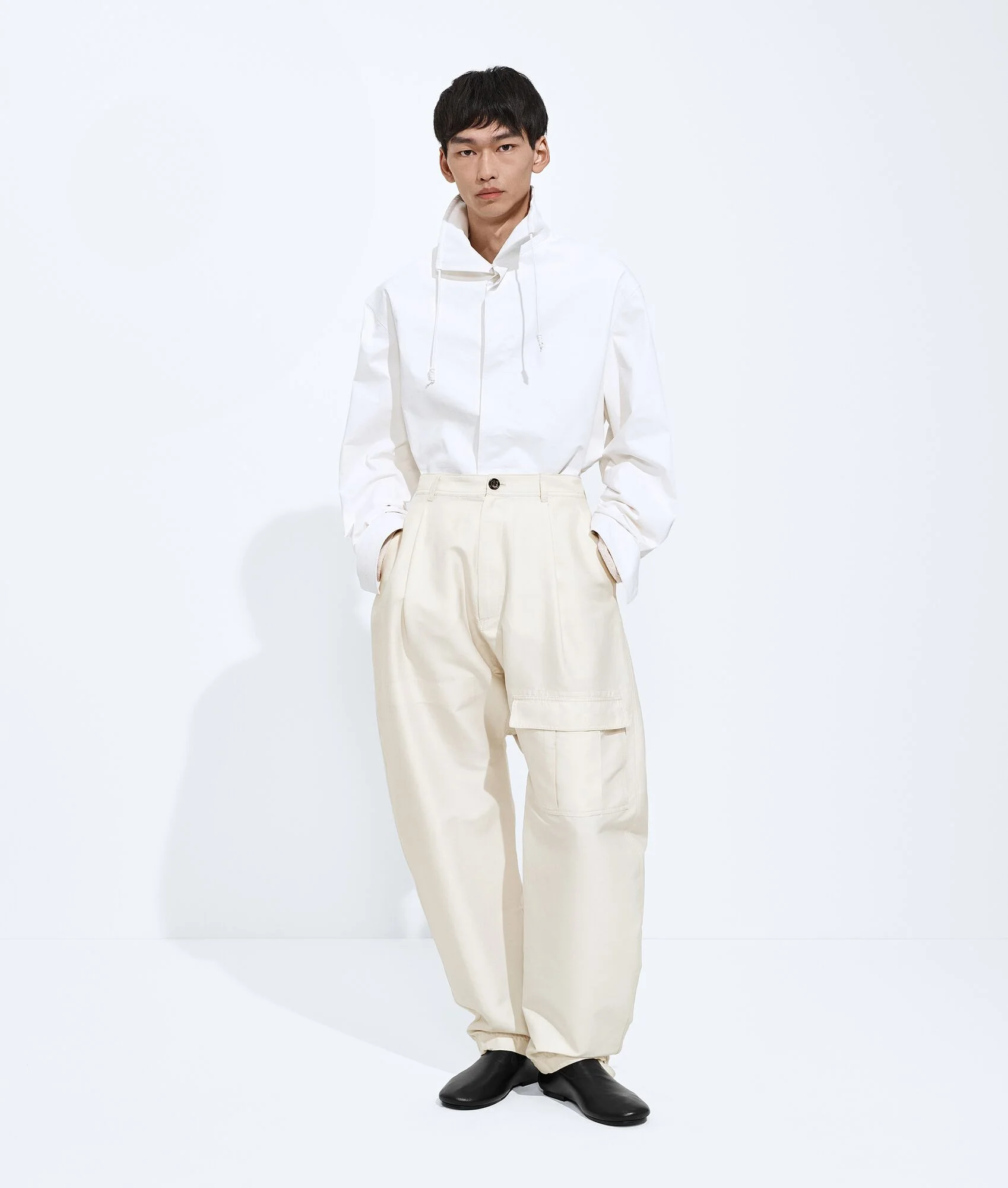 Cotton And Silk Pants - 1