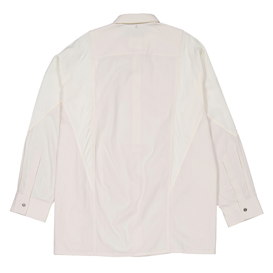 OAMC Men's Natural White Arrow Panelled Shirt - 6