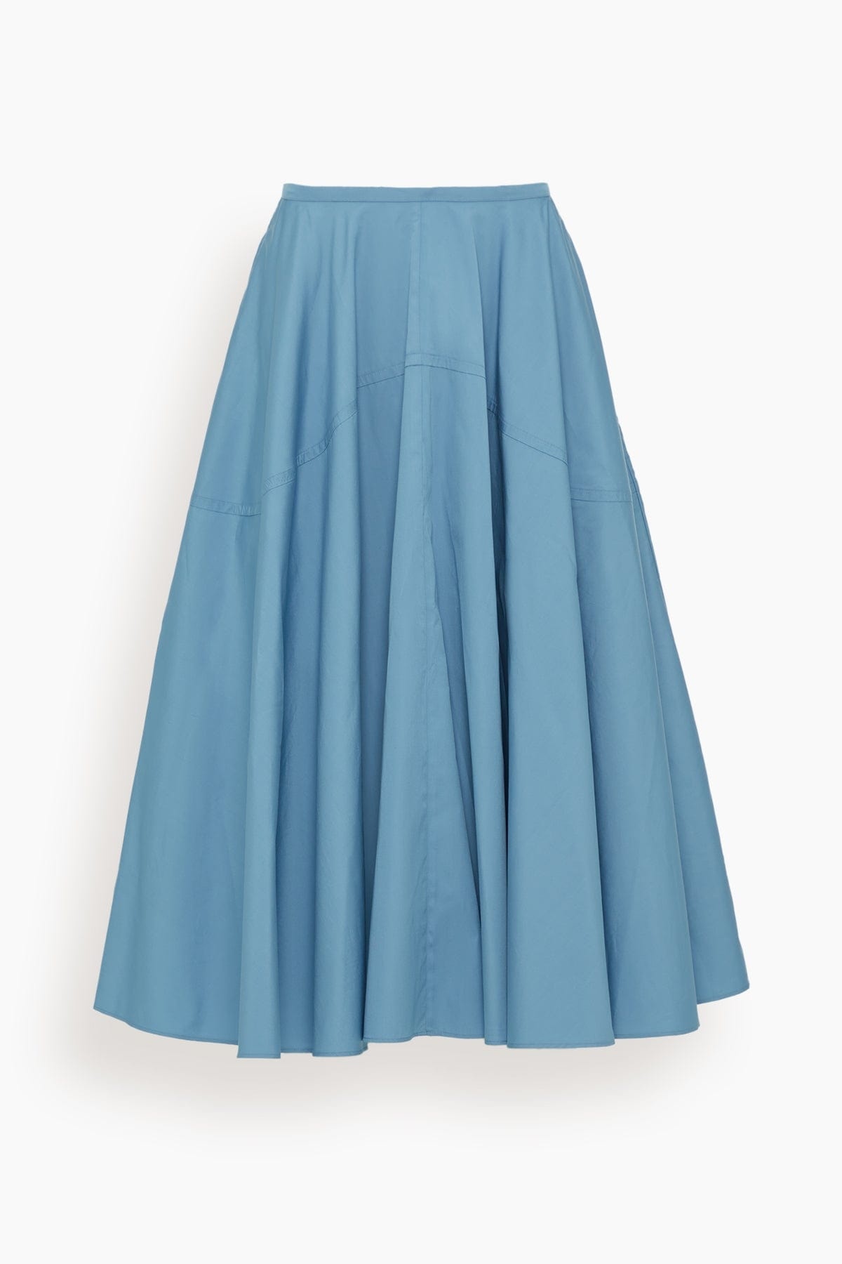 Maxime Cotton Poplin Skirt in Lobelia - 1