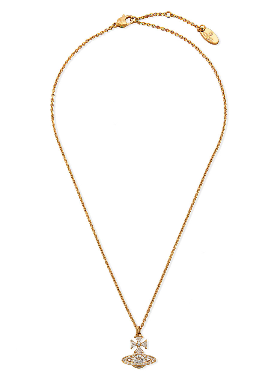 Vivienne Westwood Mila orb Pavé Necklace - 3