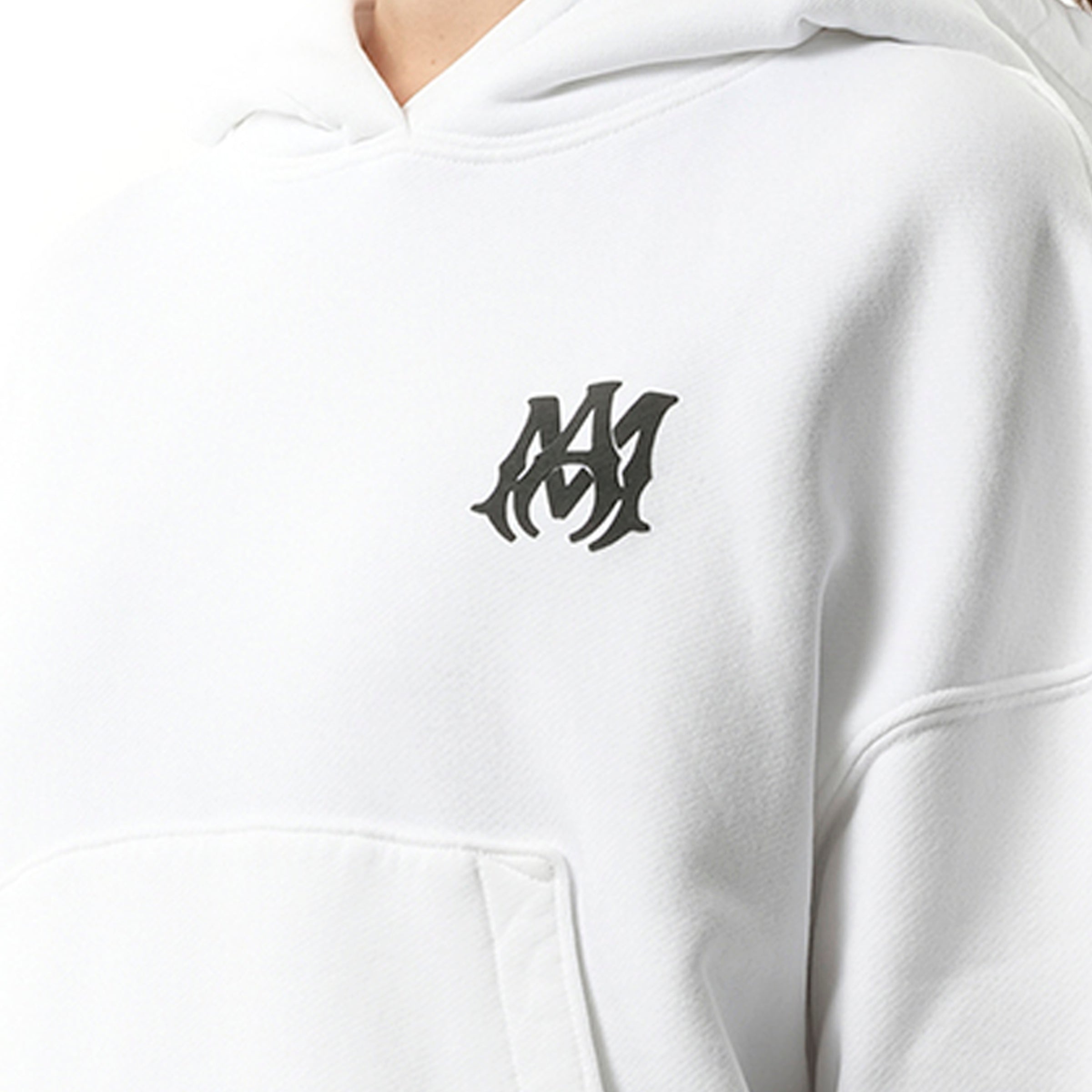 MA Core Logo Hoodie in White - 3