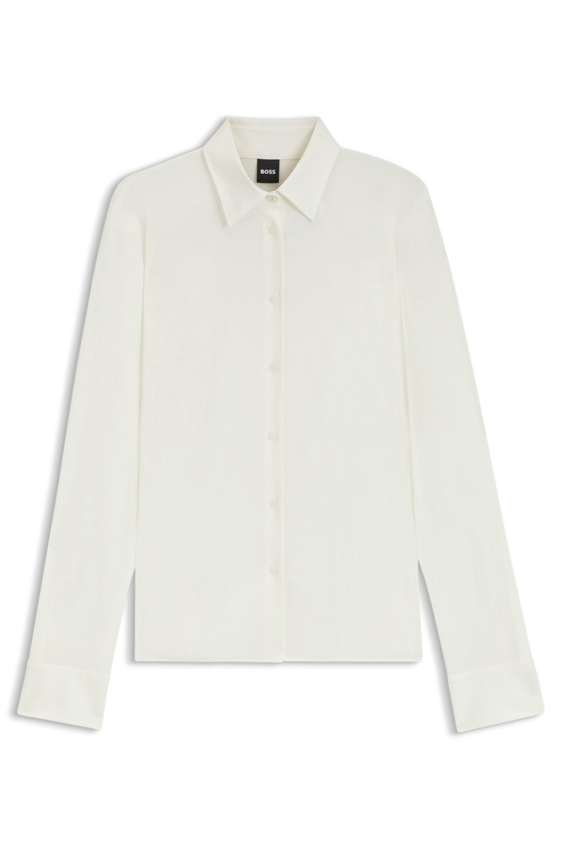 EXTRA-SLIM-FIT BLOUSE IN COTTON JERSEY 1