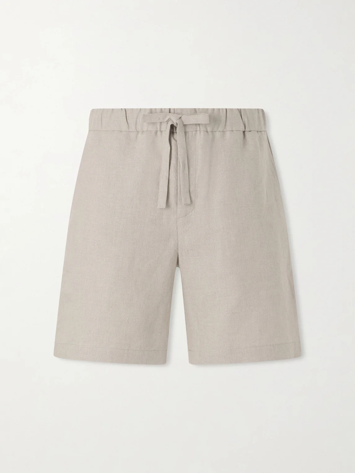Traveler Straight-Leg Linen Shorts - 1
