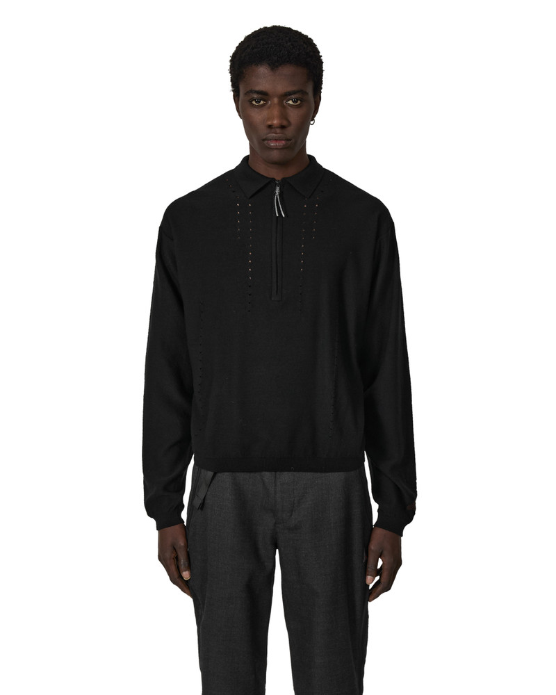 Pinched Wool Knit Polo 1