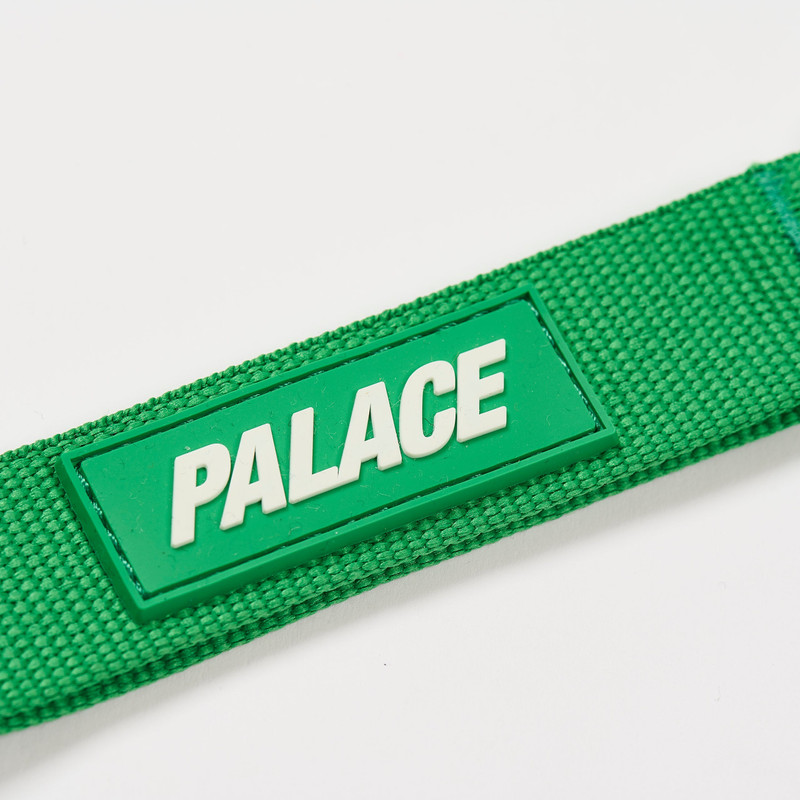 PALACE TRIANGLE WEBBING KEYRING GREEN outlook