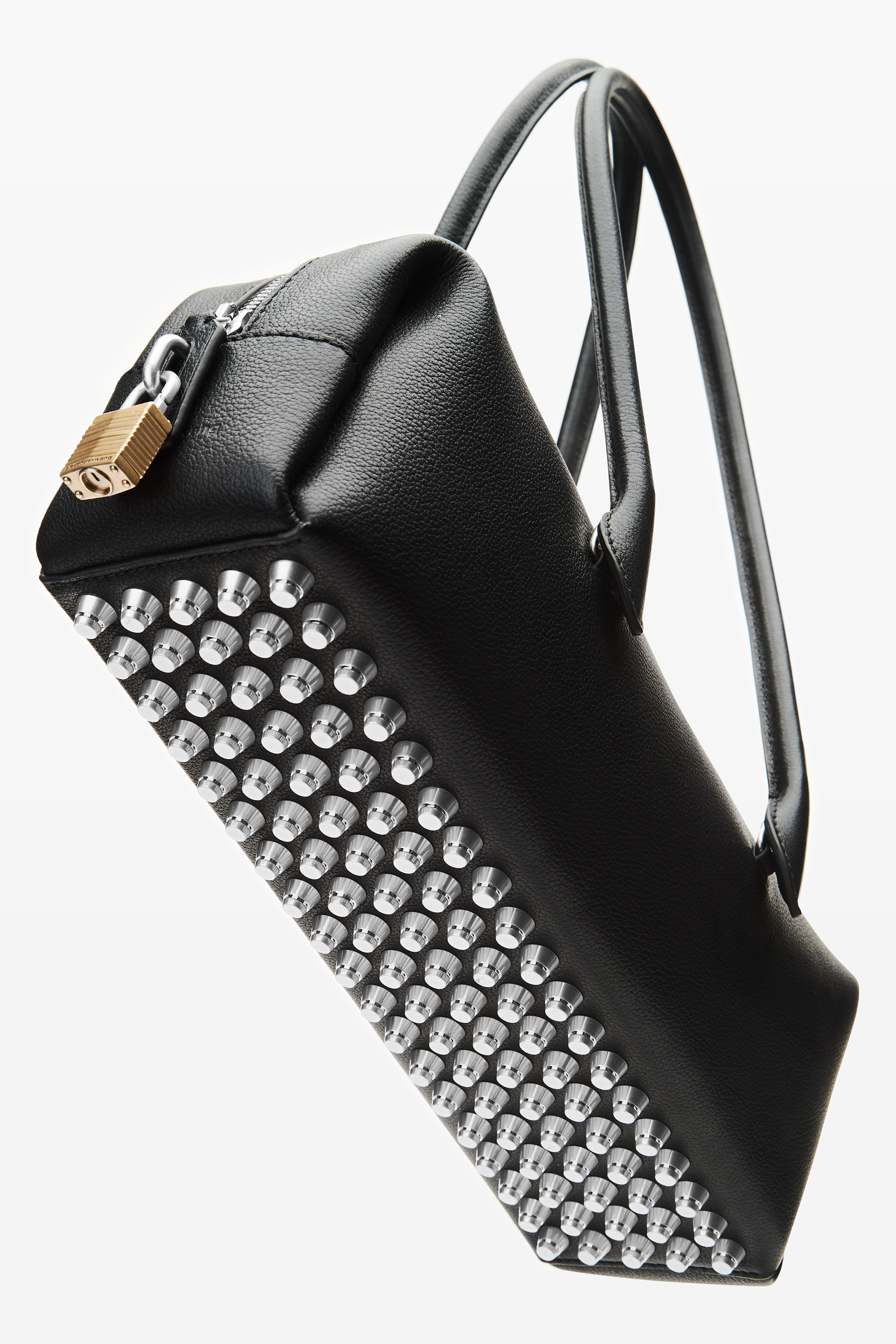 Black leather Roux Medium Shoulder Bag - 5