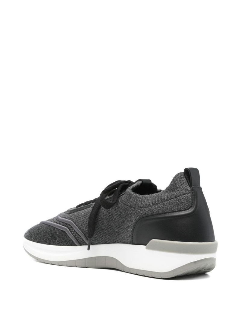 panelled lace-up sneakers 3