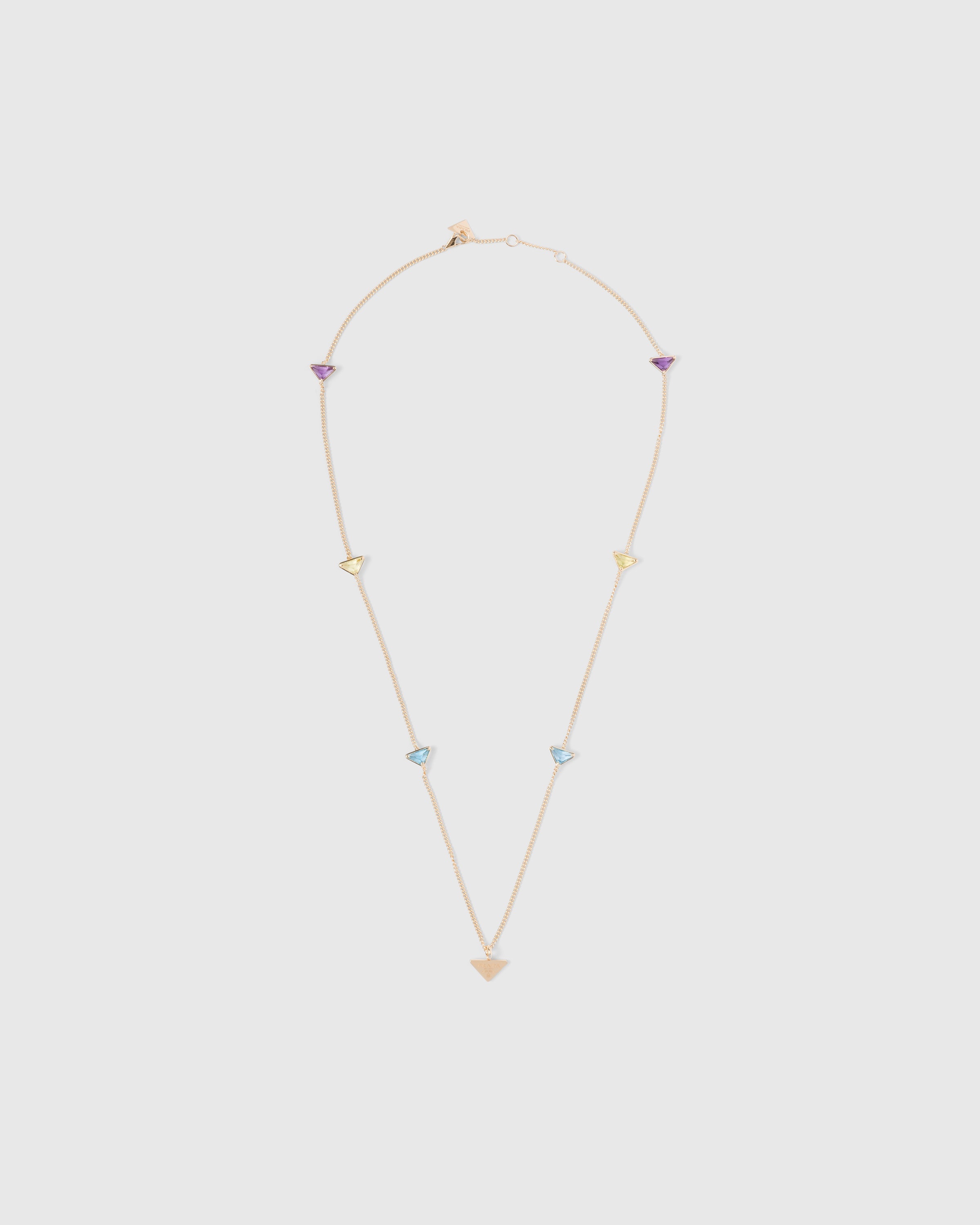 Eternal Gold necklace in yellow gold with semi-precious stones - 1