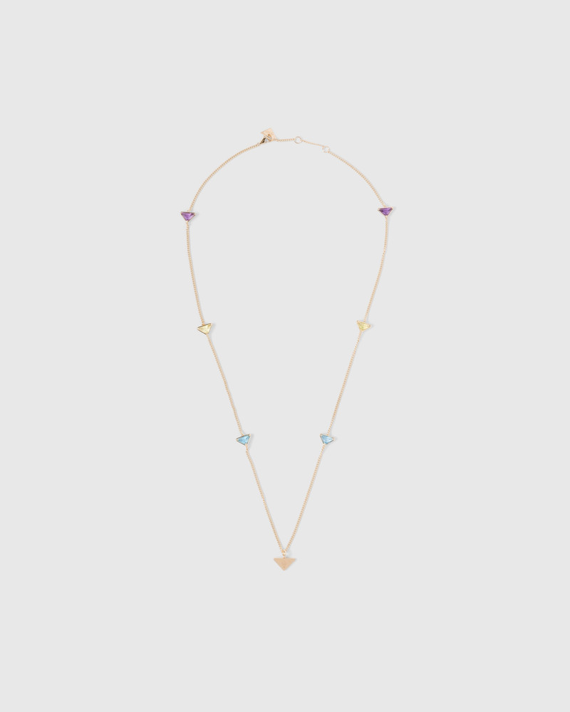 Eternal Gold necklace in yellow gold with semi-precious stones 1