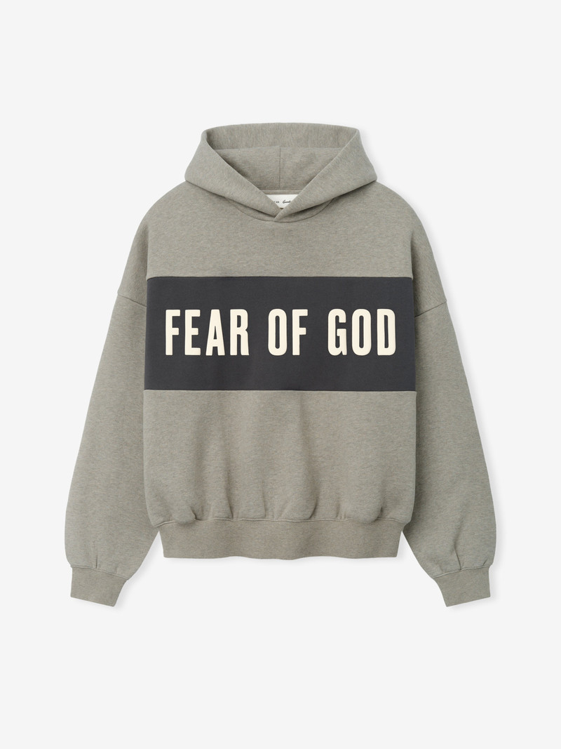Cropped Relaxed Panelled Hoodie 1