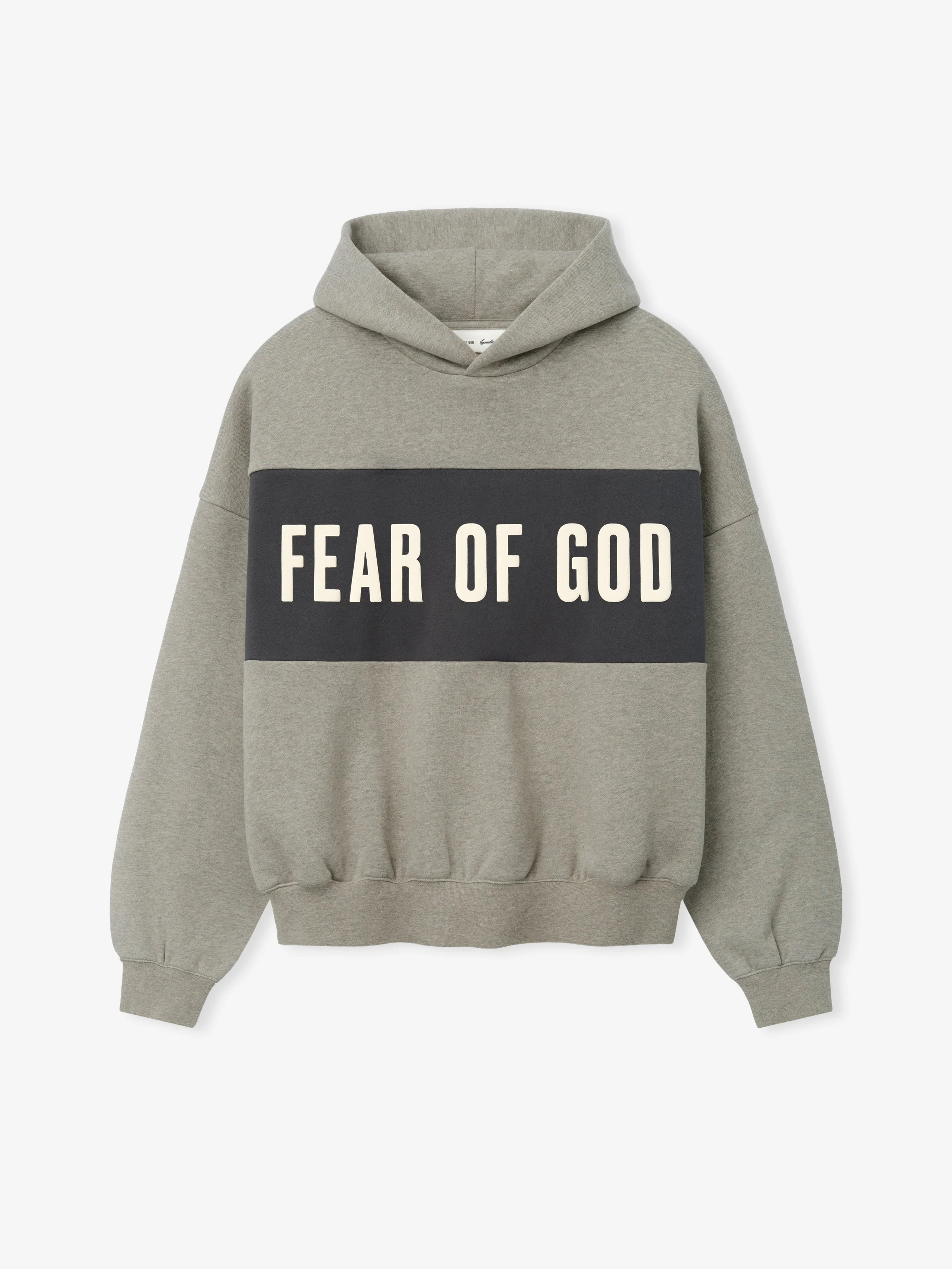 Cropped Relaxed Panelled Hoodie - 1