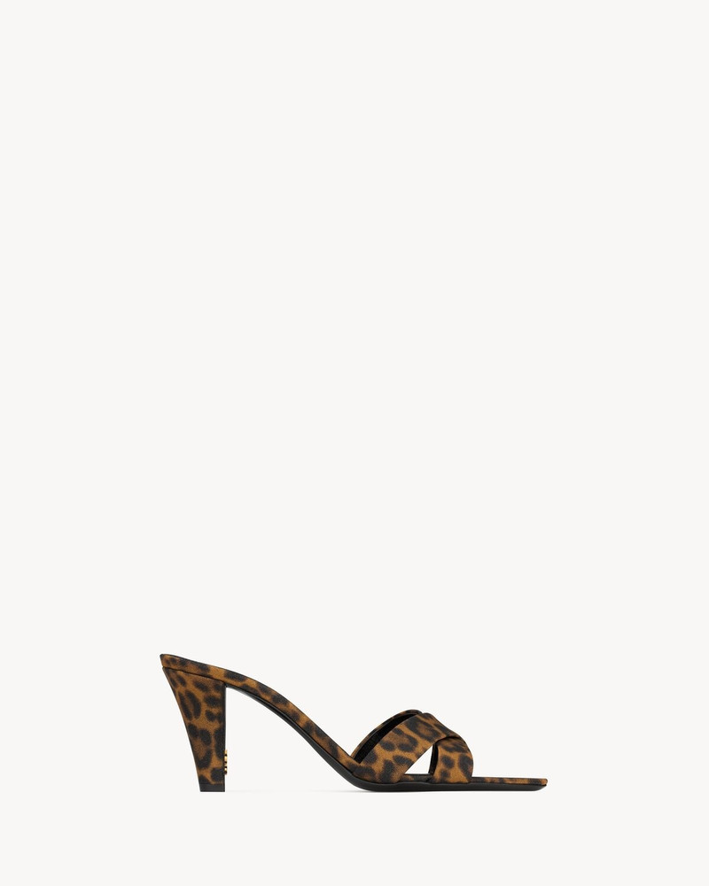 JILL MULES IN LEOPARD GROSGRAIN - 1