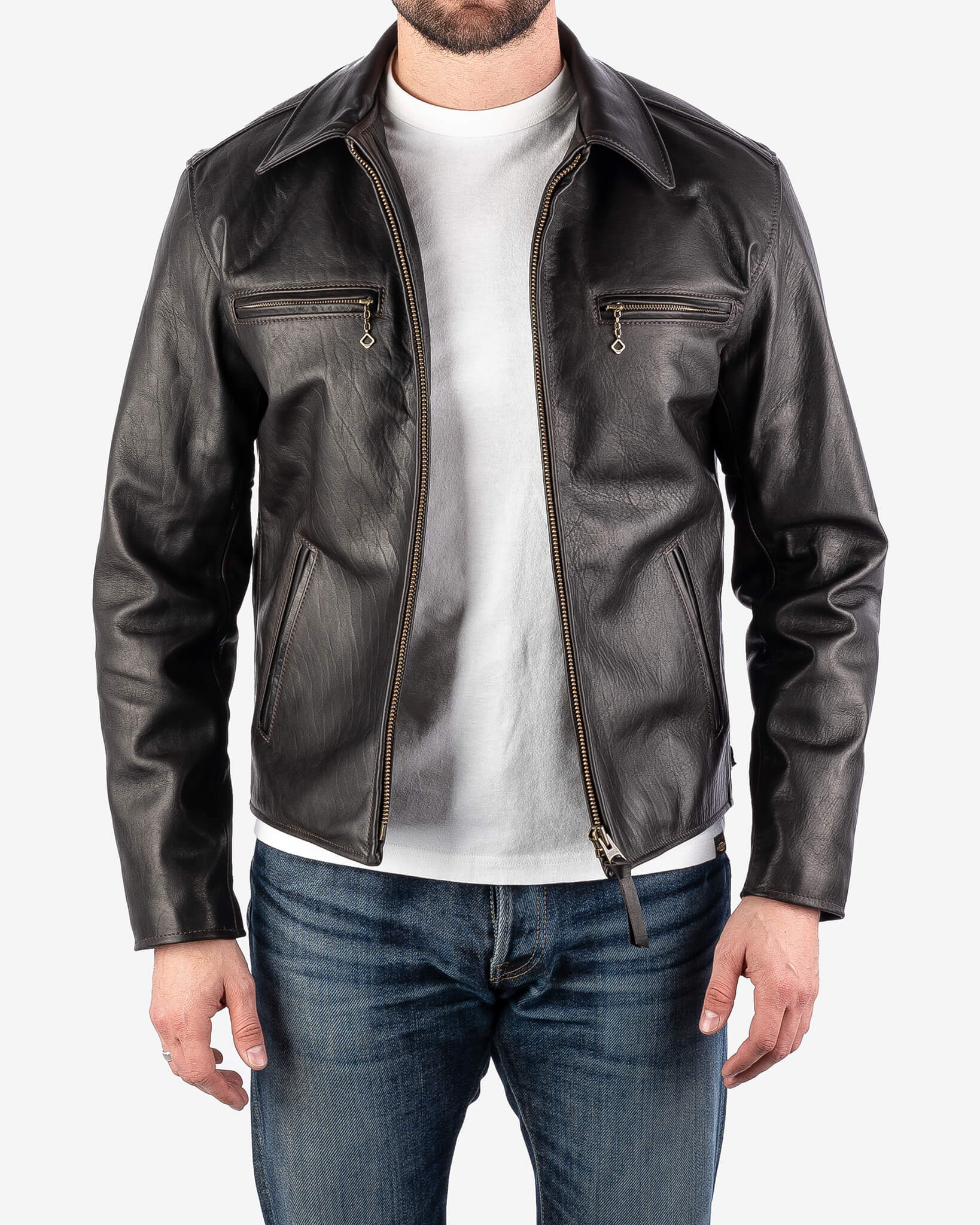 IHSB-WJ Iron Heart x Simmons Bilt Blattwerk Work Jacket - Brown - 2