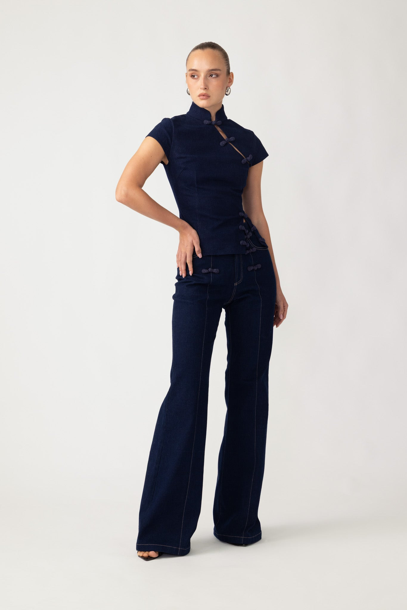 IRIS DENIM TOP - 3
