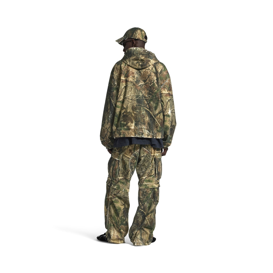 Men's Hooded Workwear Jacket in Brown - 4