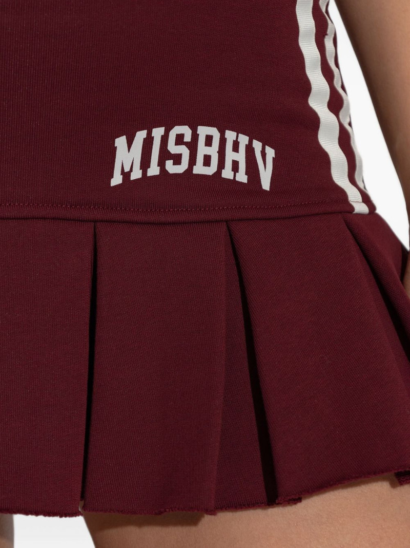 pleated stripe mini skirt 5