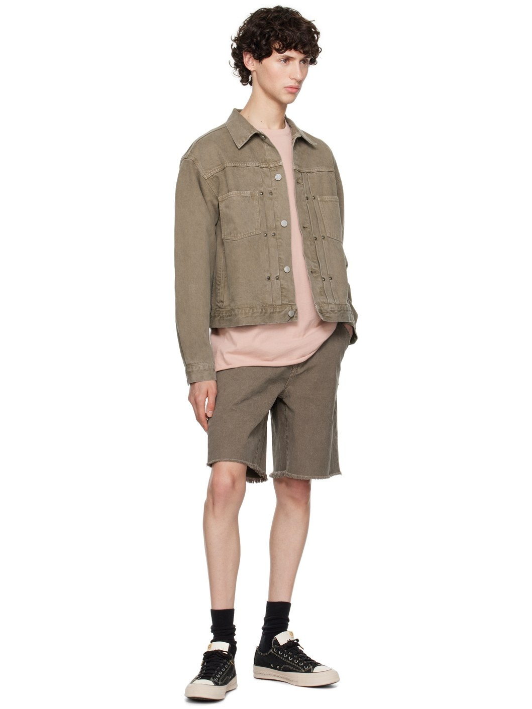 Khaki Thumper Type II Denim Jacket - 4