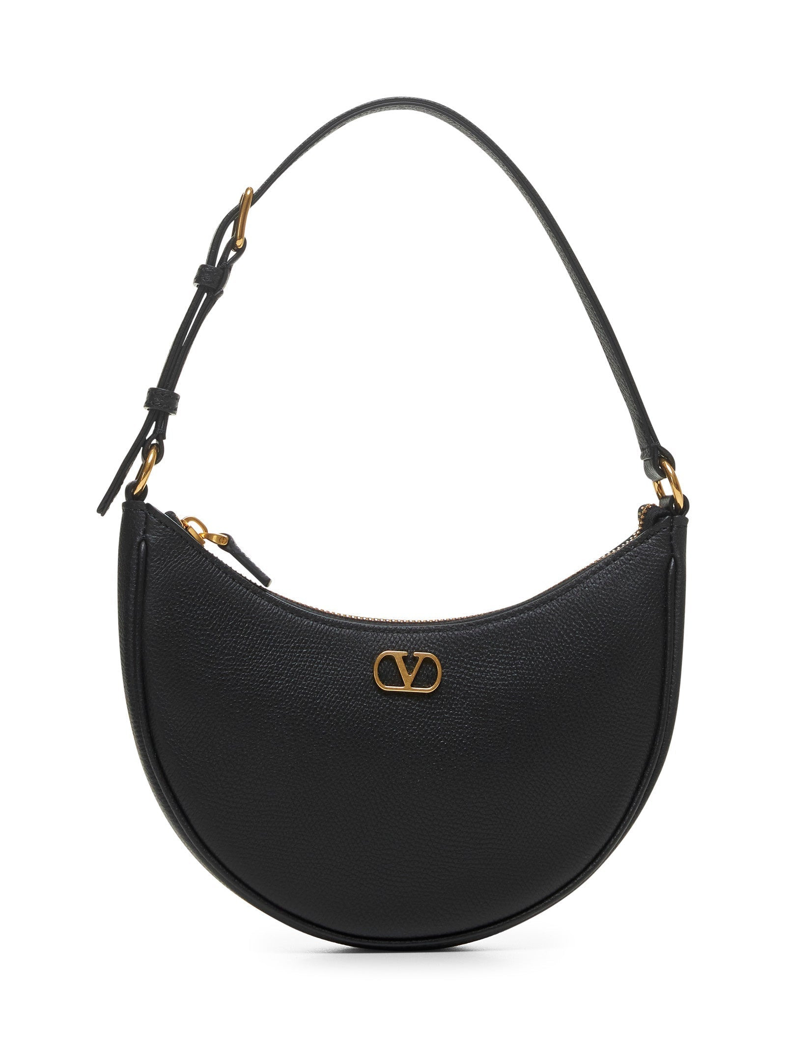 Valentino Garavani Women Black Vlogo Signature Mini Hobo Bag - 1
