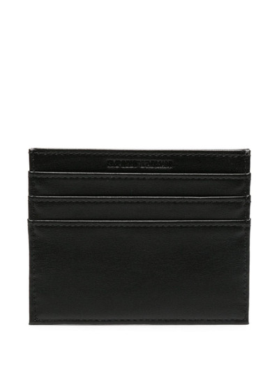 EMPORIO ARMANI logo-print faux-leather cardholder outlook