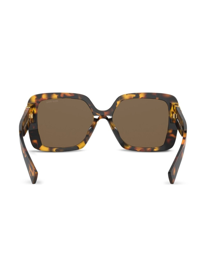 tortoiseshell-effect oversize-frame sunglasses 4
