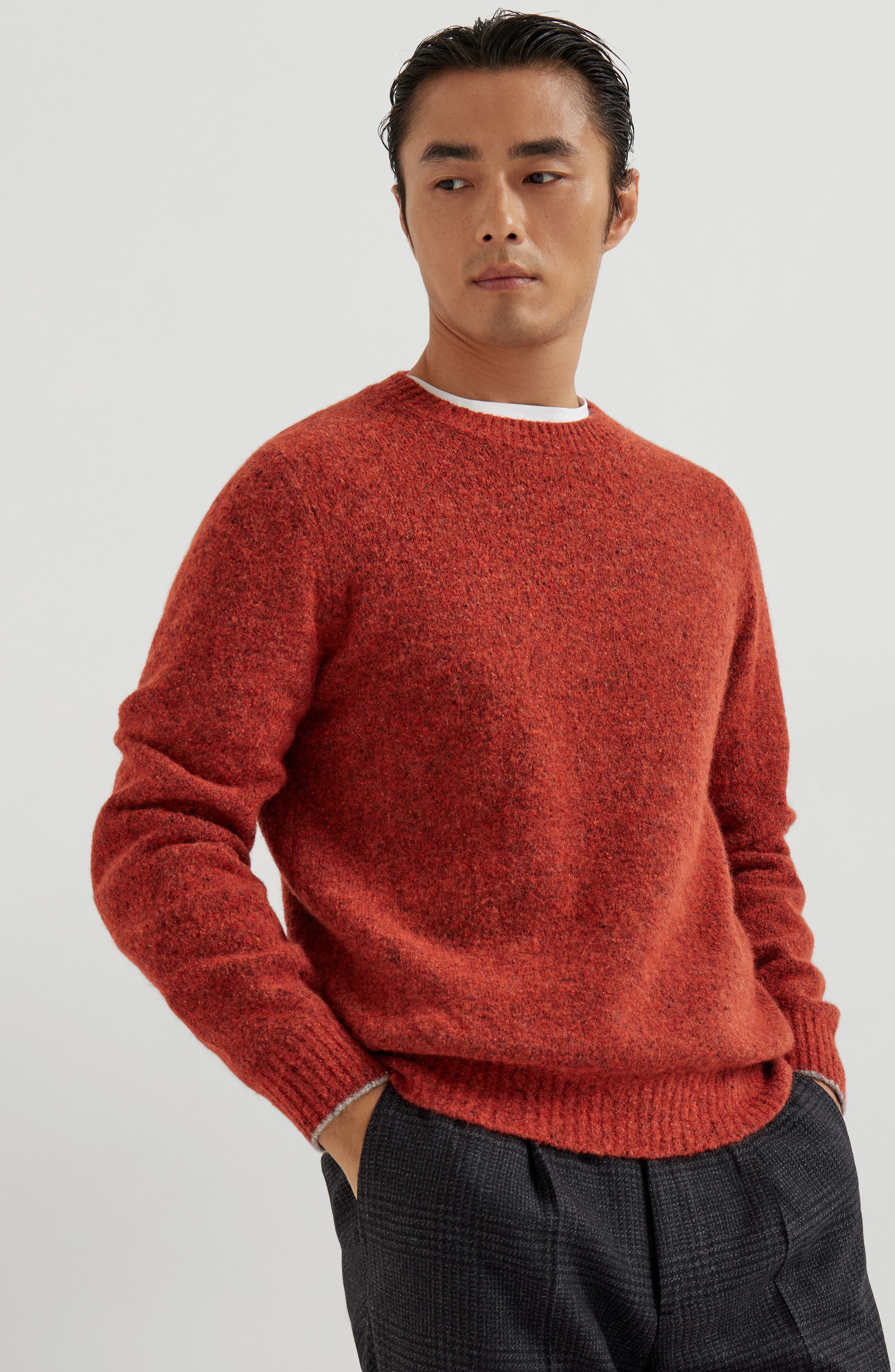 Brunello Cucinelli Knop sweater in Orange at Nordstrom - 2