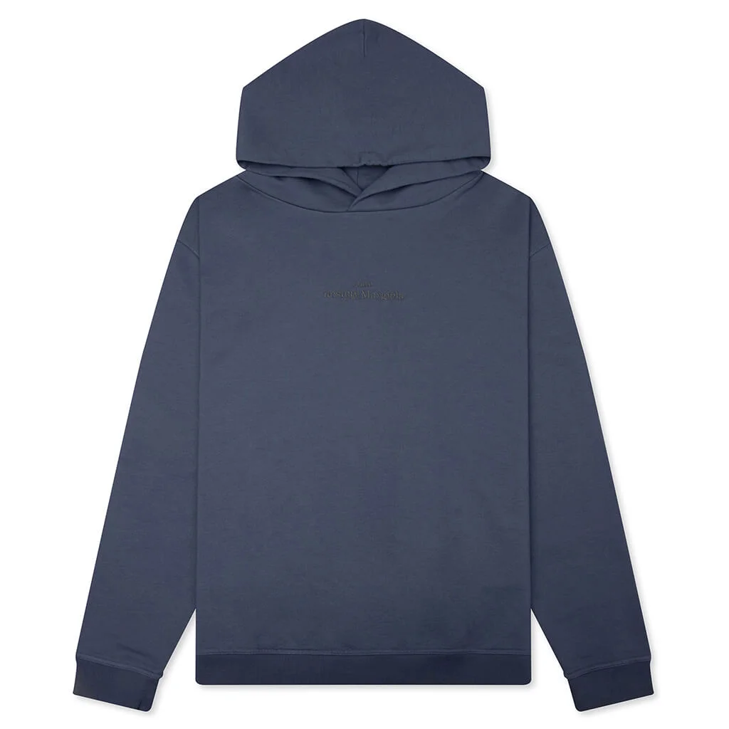HOODED SWEATSHIRT - LAPIS BLUE - 1