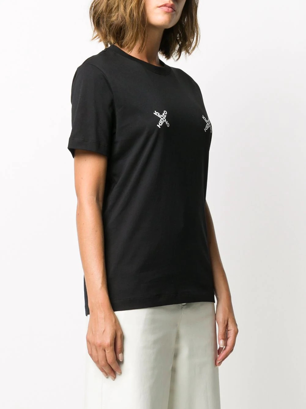 cross logo-print T-shirt - 3