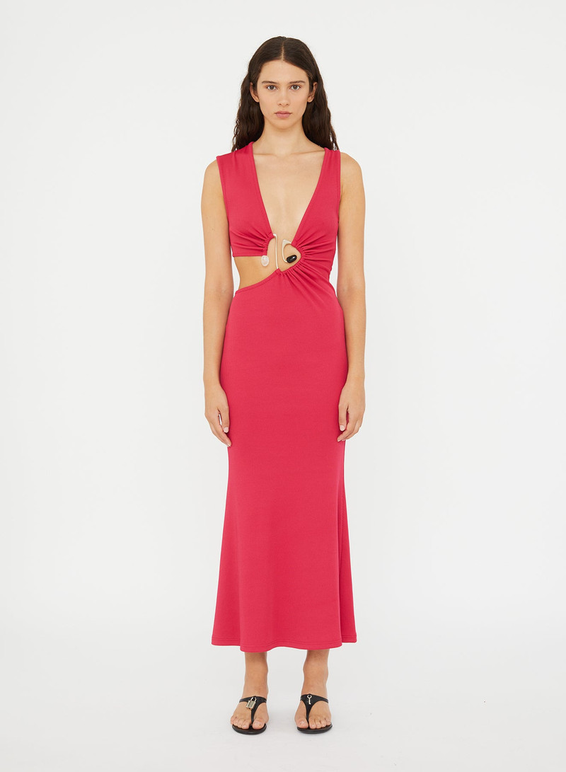 Spiral Crystal Cutaway Dress 1