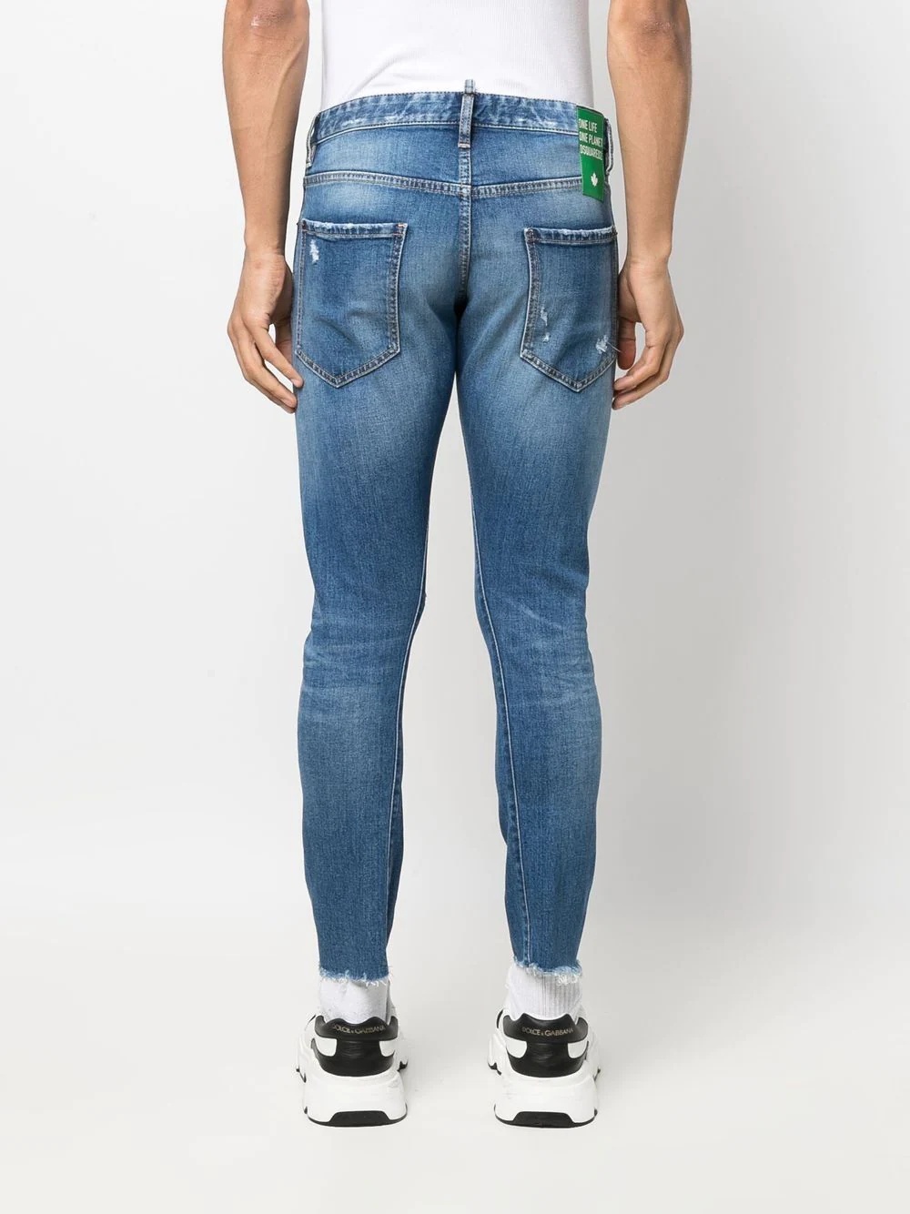 distressed skinny jeans - 4