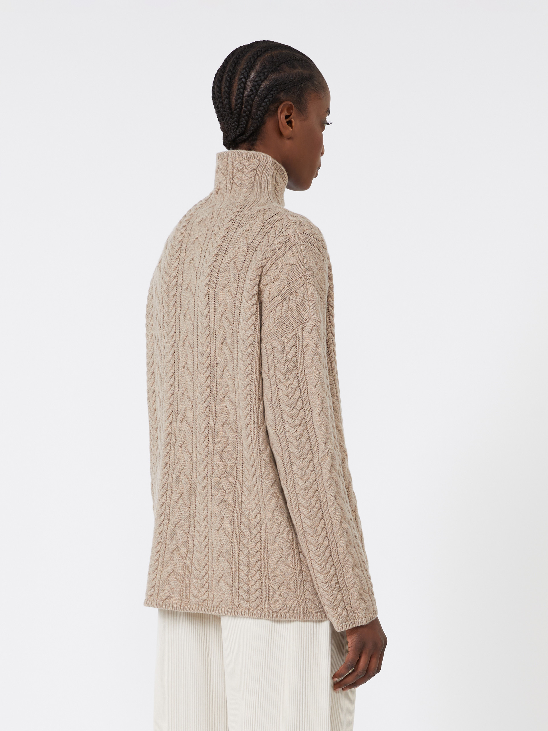 GENOVA Wool and cashmere polo-neck sweater - 4