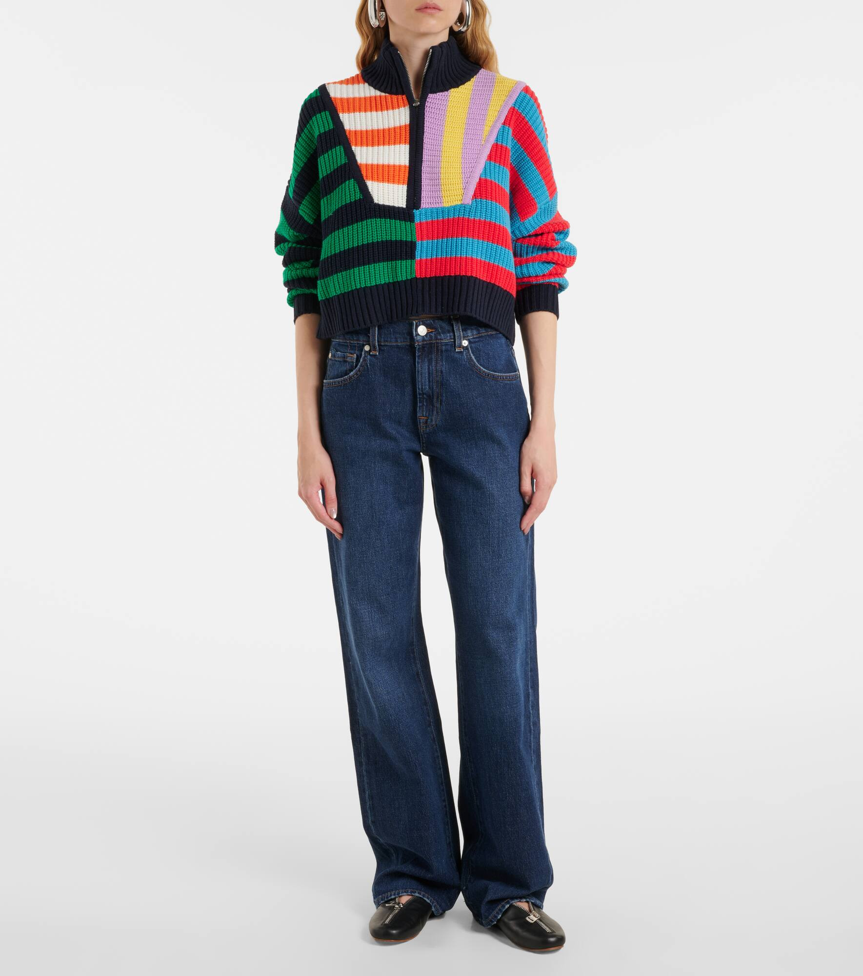 Hampton knitted cotton-blend sweater - 6