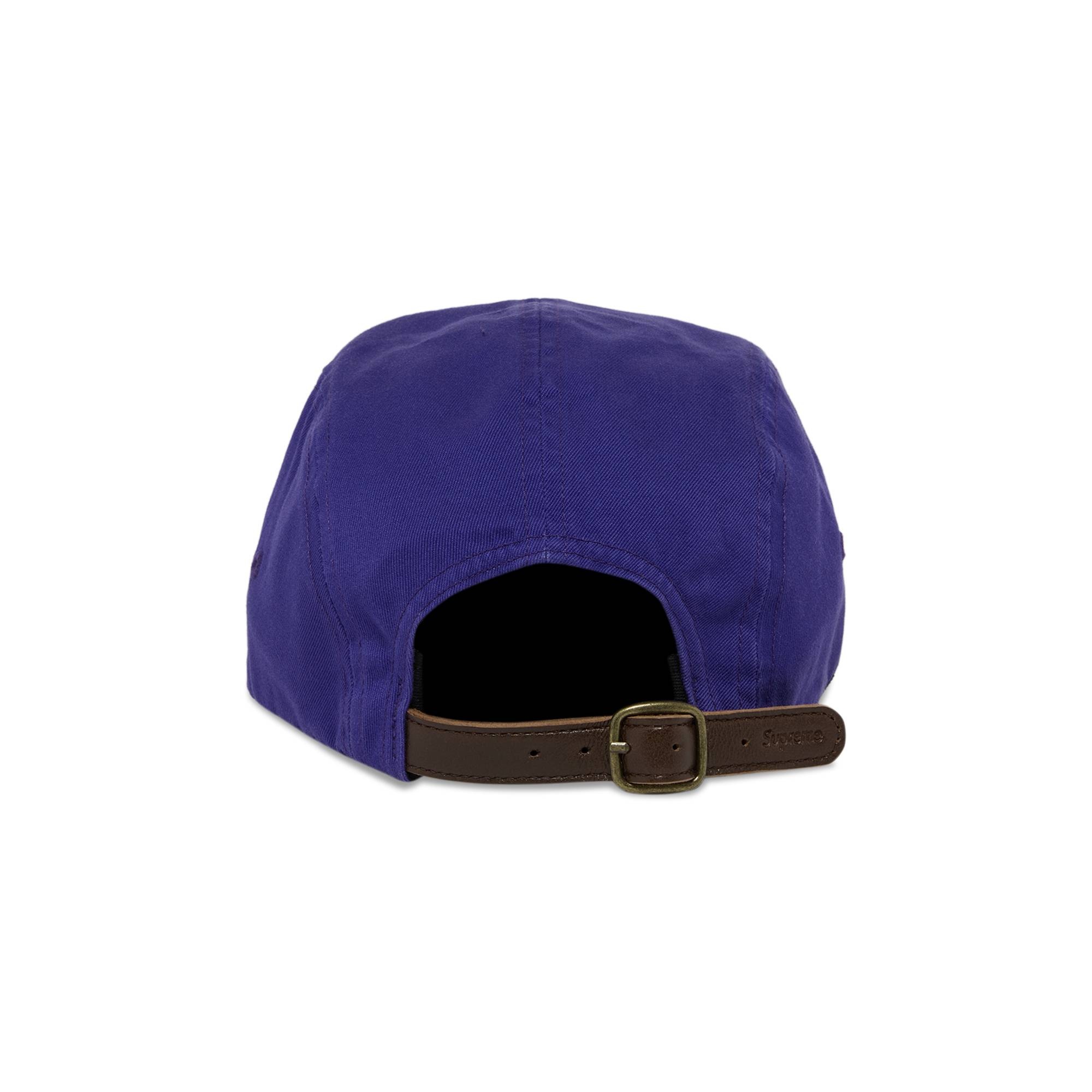 Supreme Washed Chino Twill Camp Cap 'Purple' - 4